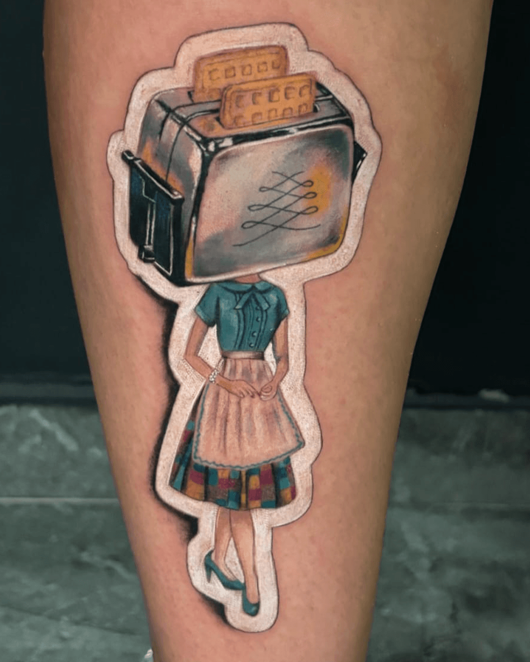 Color realism tattoo by Asena Ozer